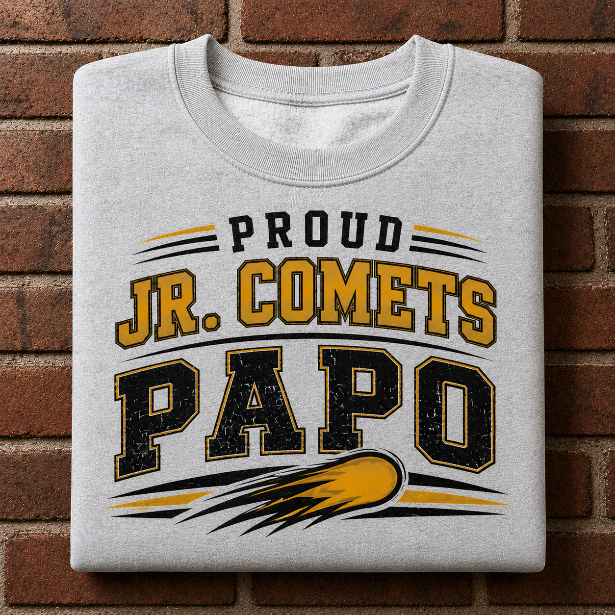 Personalized Proud Jr. Comets Family T-Shirt | Papa, Papo, Grandpa, Papaw & More