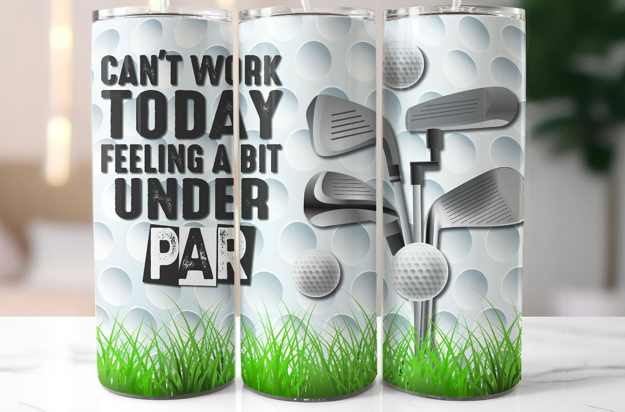 Can’t work today tumbler