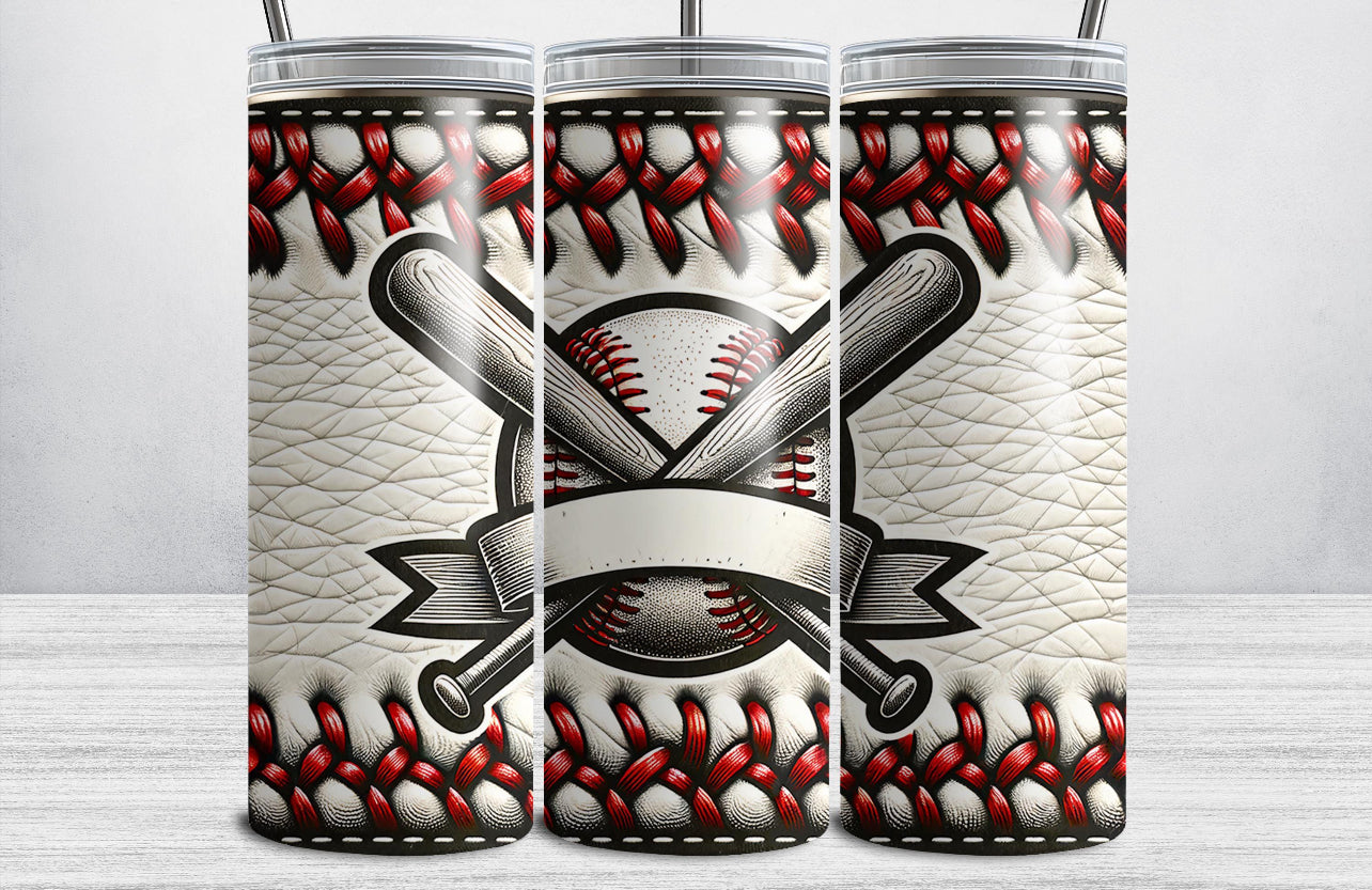 Double bat personalized tumbler