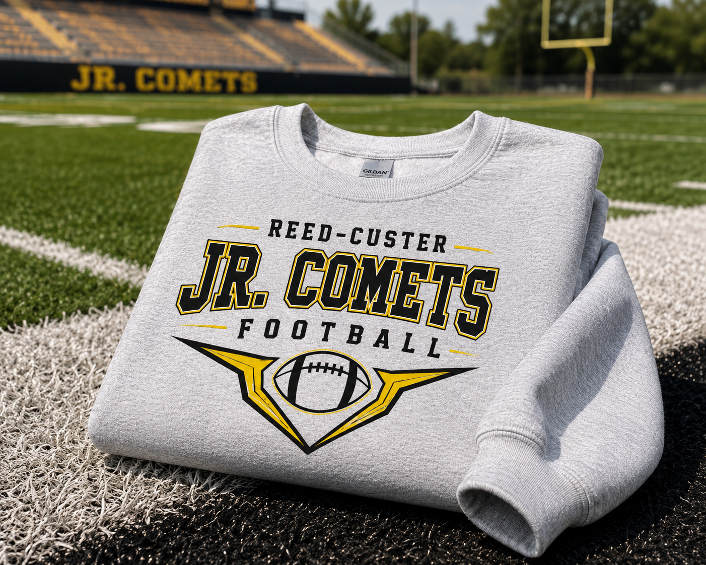 Reed-Custer Jr. Comets Crewneck and hoodie