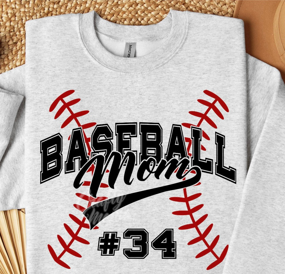 Custom Baseball Mom