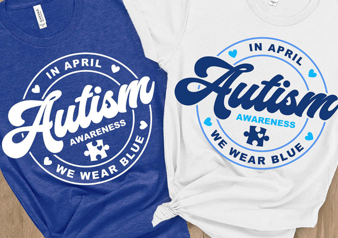 In April we wear blue