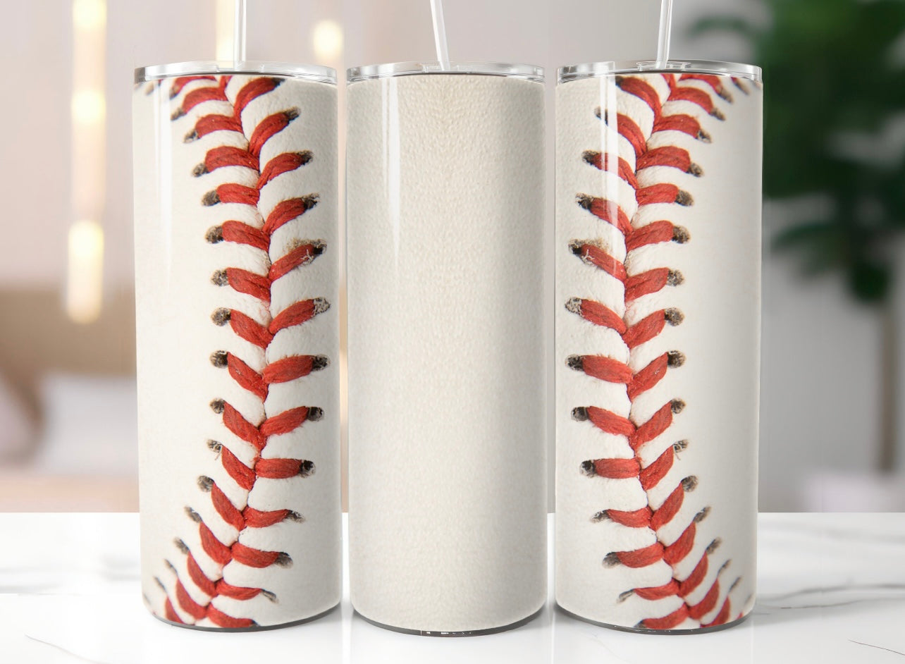 Personalized baseball tumbler
