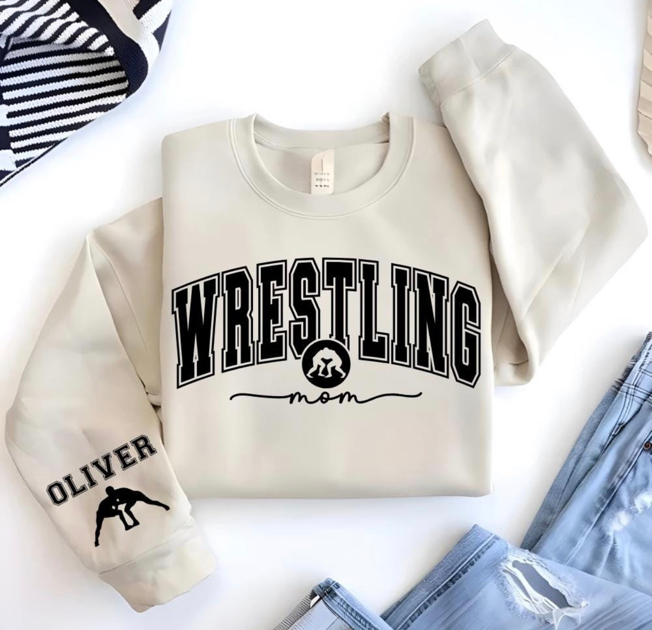 Personalized wrestling mom