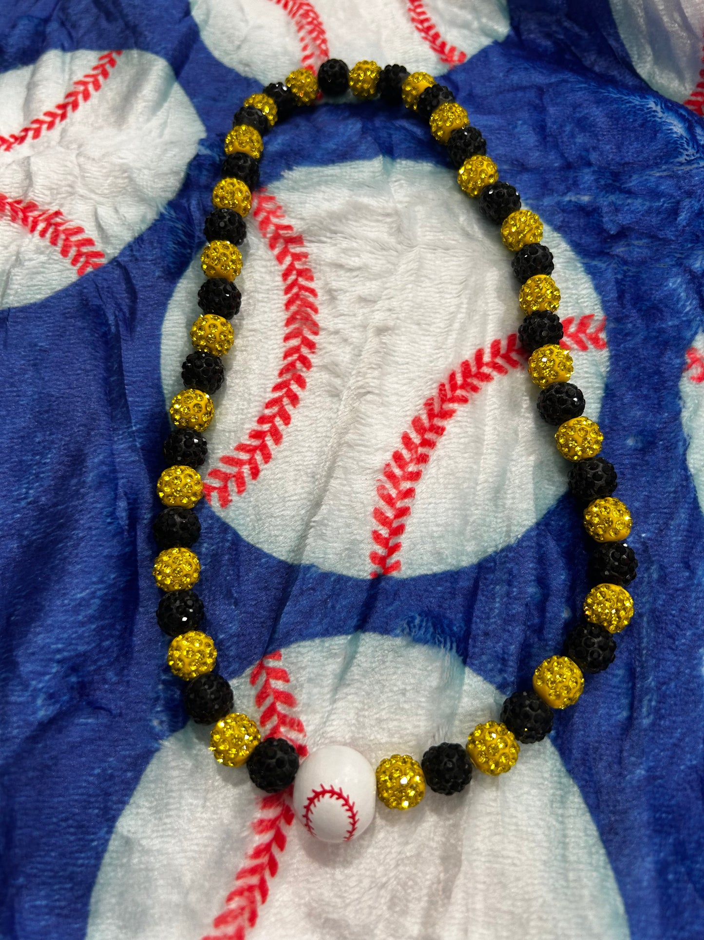 Black and Yellow baseball drip