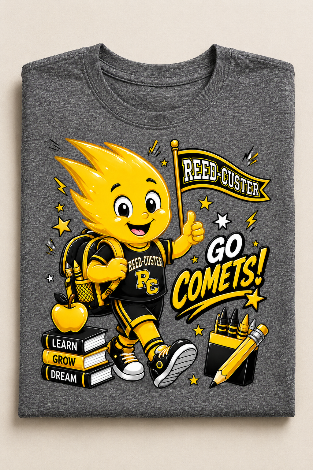 Reed-Custer Go Comets School Spirit Youth T-Shirt