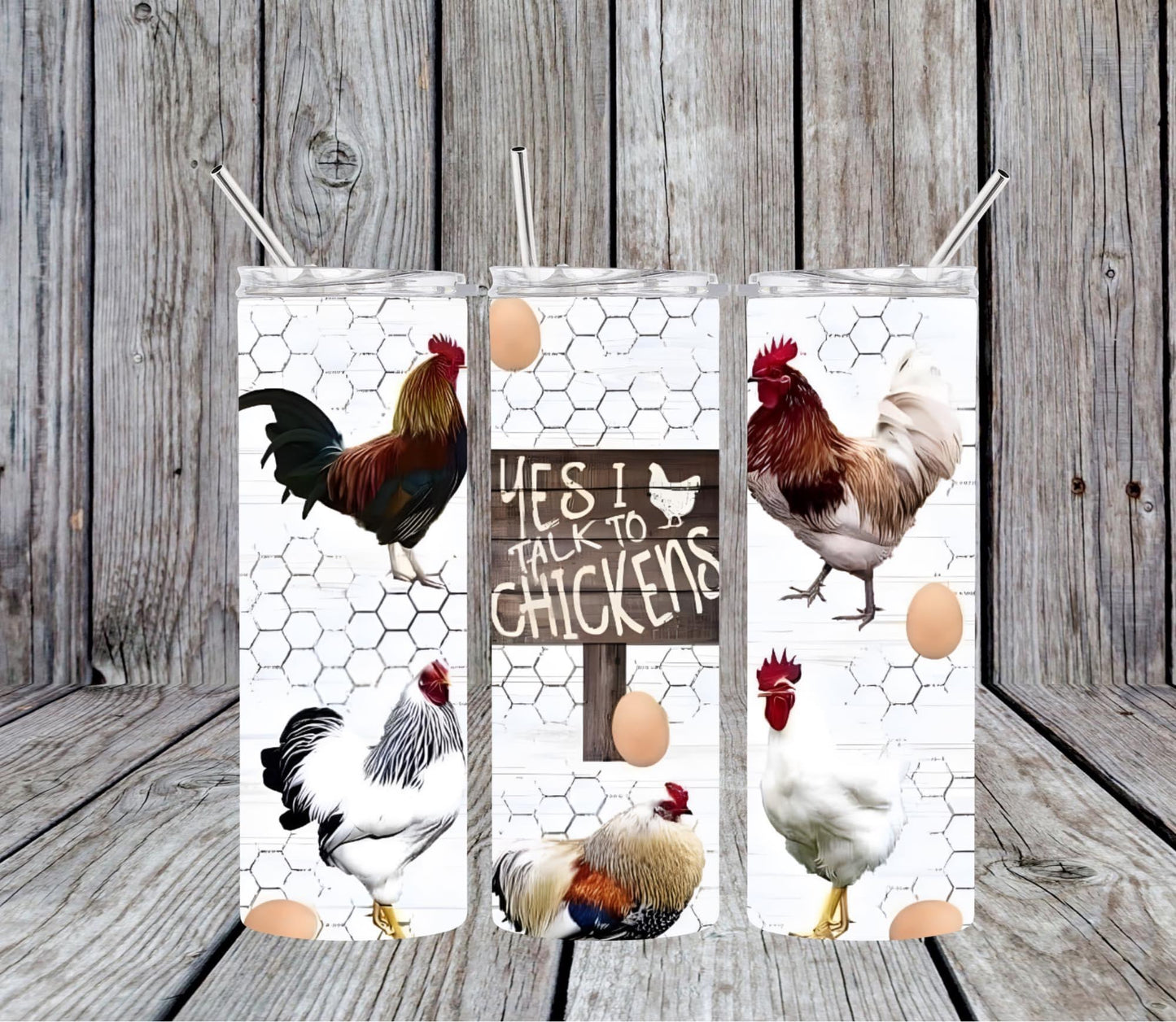 Yes I talk to chickens