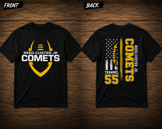 Personalized Reed-Custer Jr. Comets Football