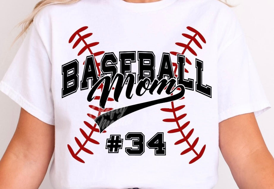 Custom Baseball Mom