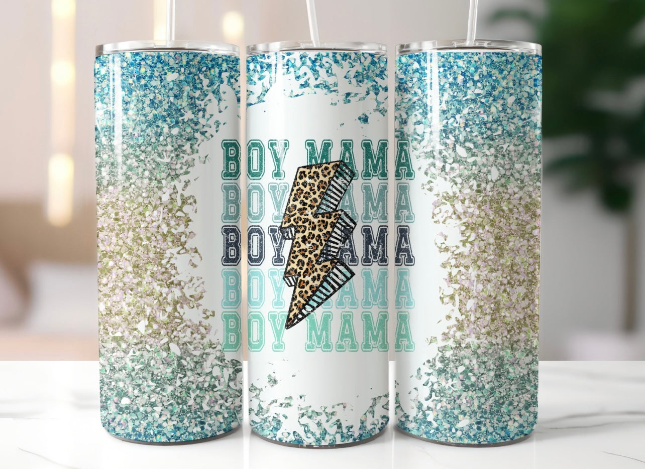 Glitter Girl/Boy Mama tumbler