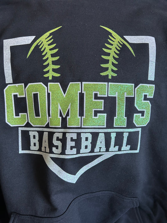 Glitter Comets Baseball