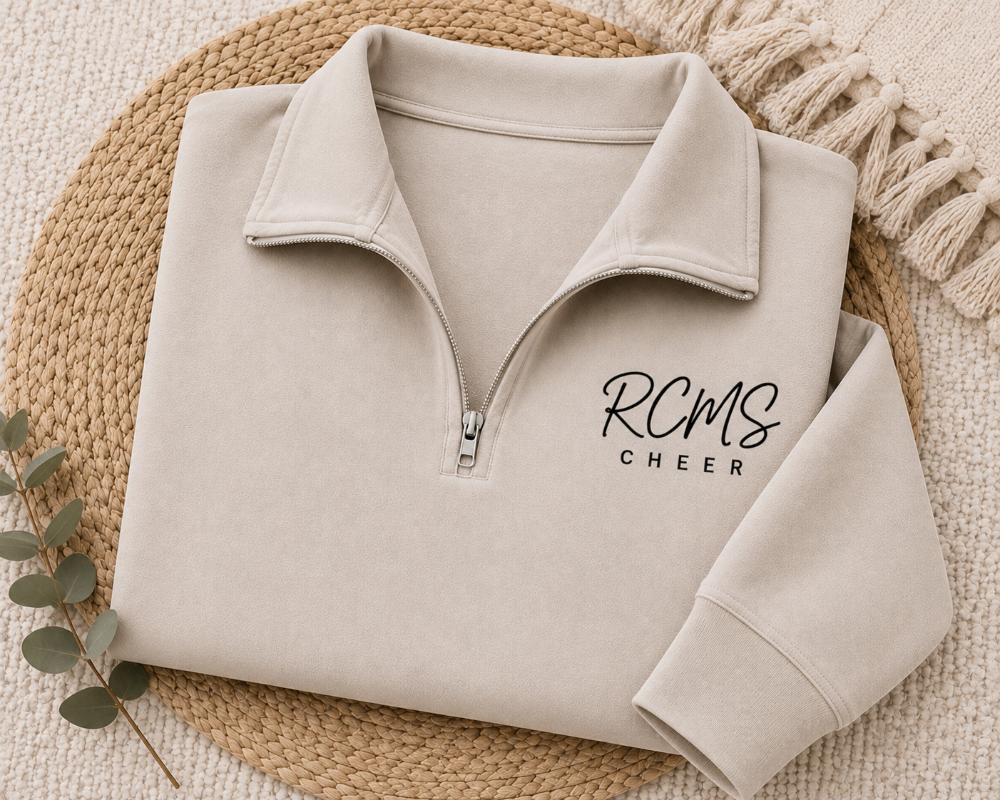 RCMS cheer quarters zip pullover ￼￼