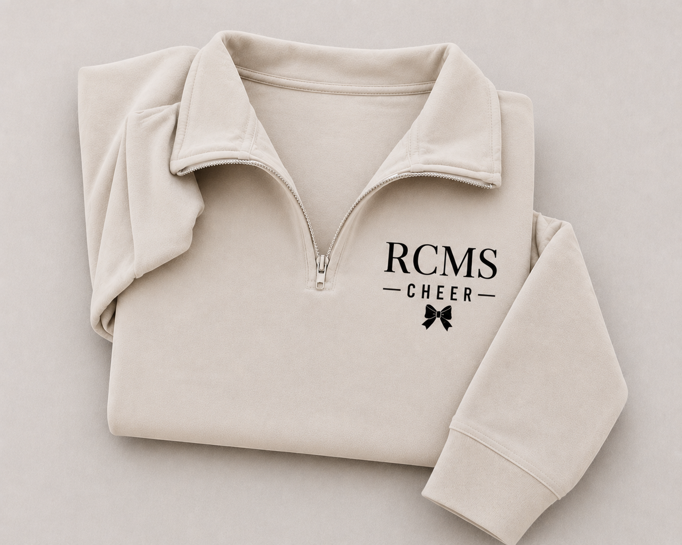 RCMS cheer quarters zip pullover ￼￼