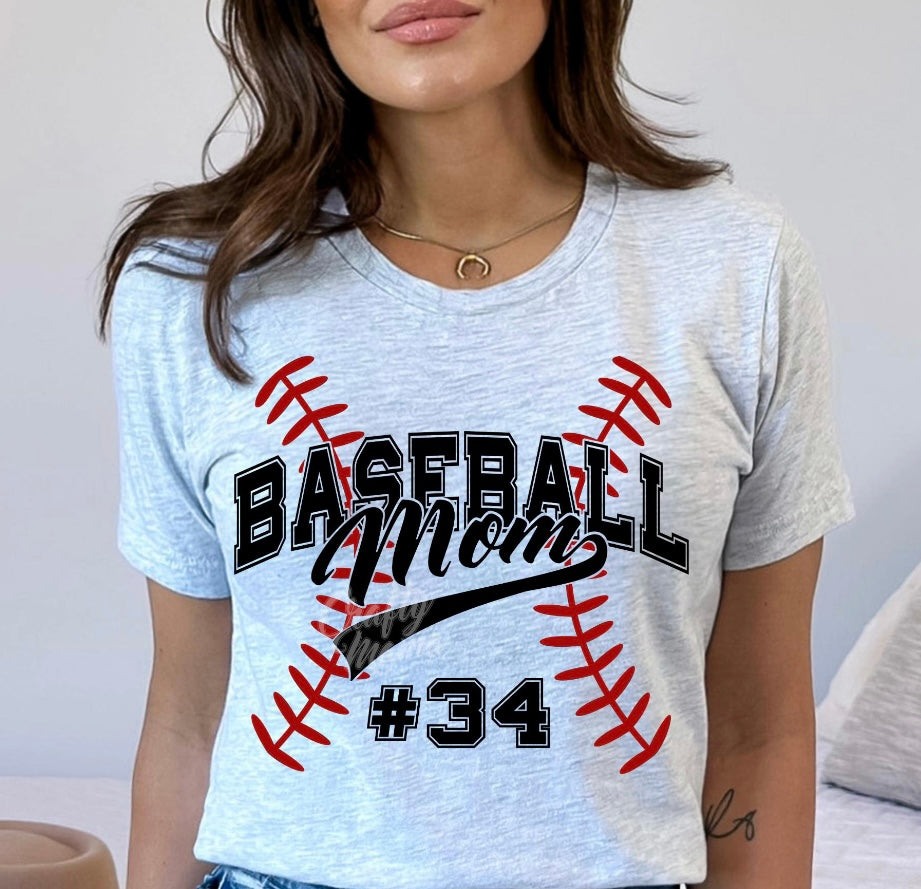 Custom Baseball Mom