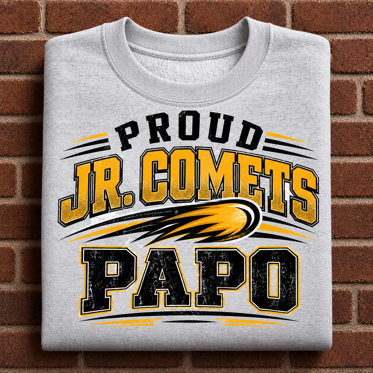Personalized Proud Jr. Comets Family T-Shirt | Papa, Papo, Grandpa, Papaw & More