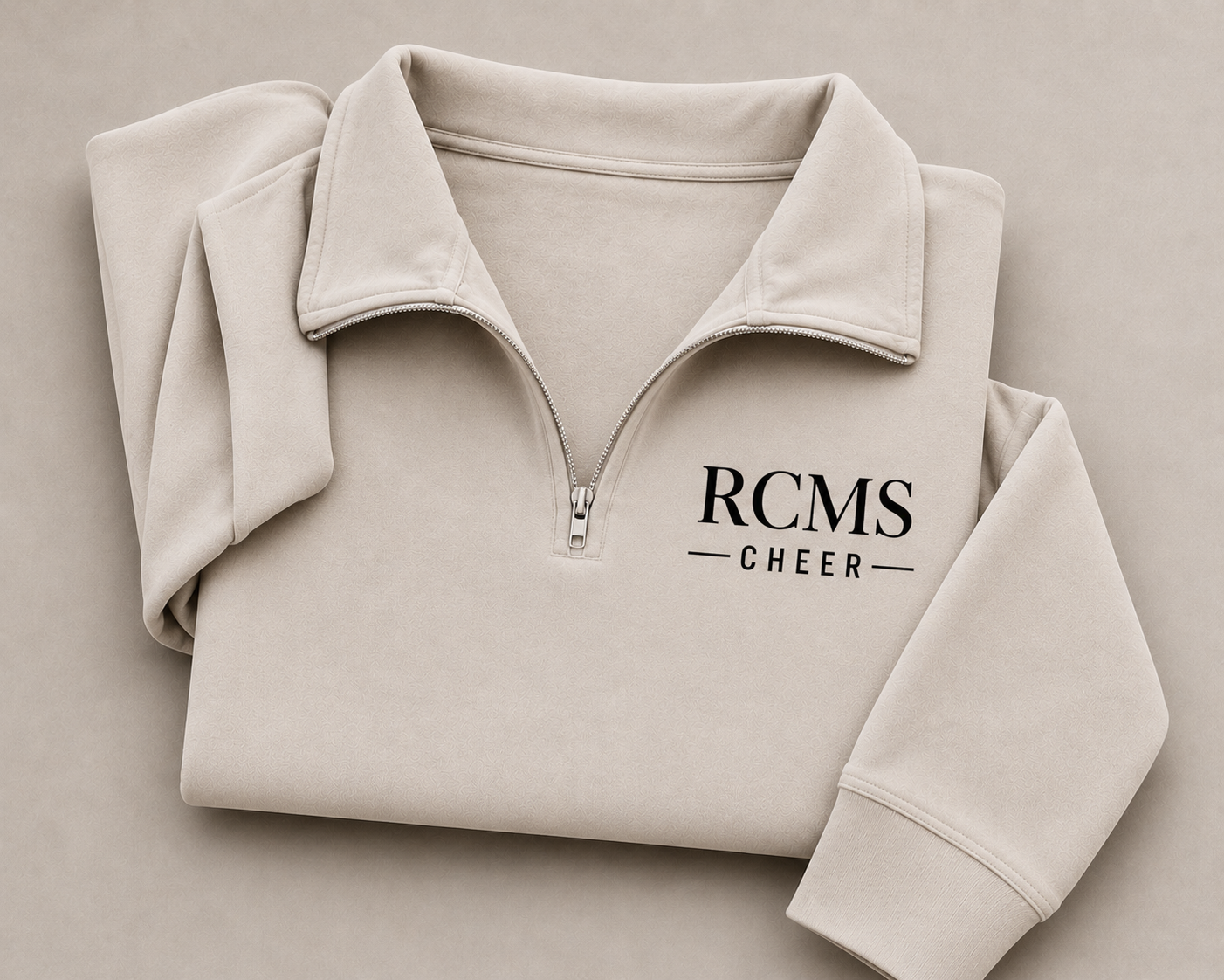 RCMS cheer quarters zip pullover ￼￼
