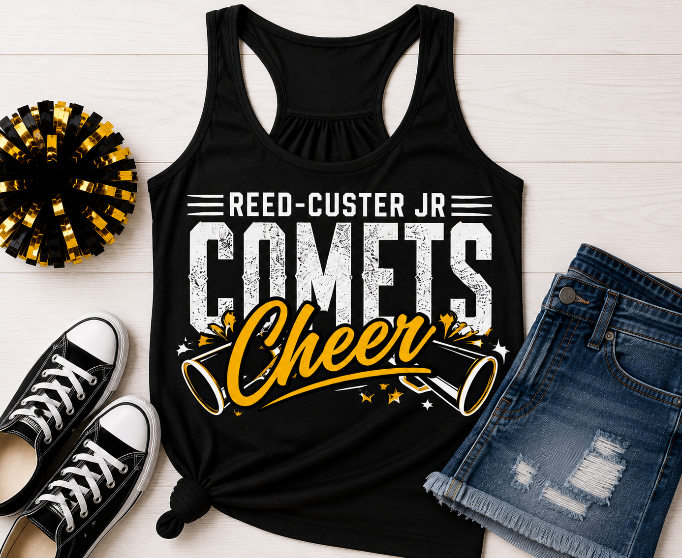 Reed - Custer Jr Comets cheer ￼