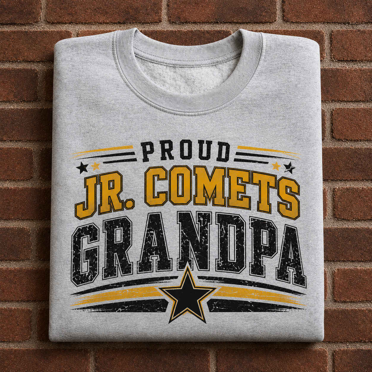 Personalized Proud Jr. Comets Family T-Shirt | Papa, Papo, Grandpa, Papaw & More