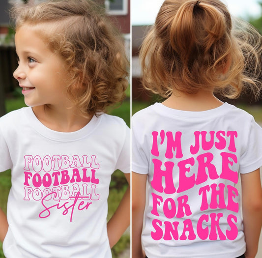 I’m just here for the snacks football sister edition