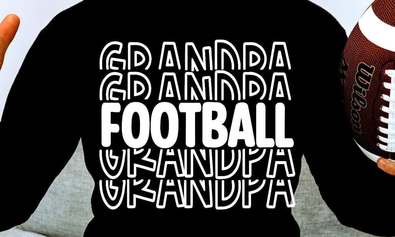 Football Grandpa T’s 3 styles