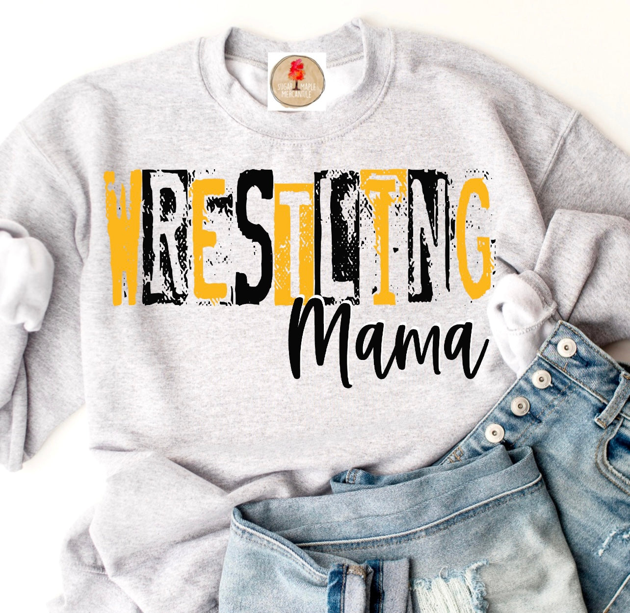 Black & Gold Wrestling Mama