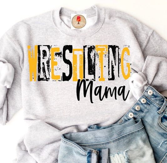 Black & Gold Wrestling Mama