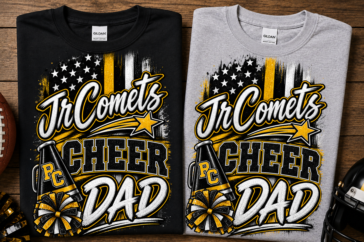 Jr Comets cheer Dad T-shirt