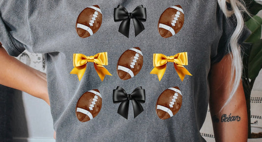 Black & Gold FB Bows