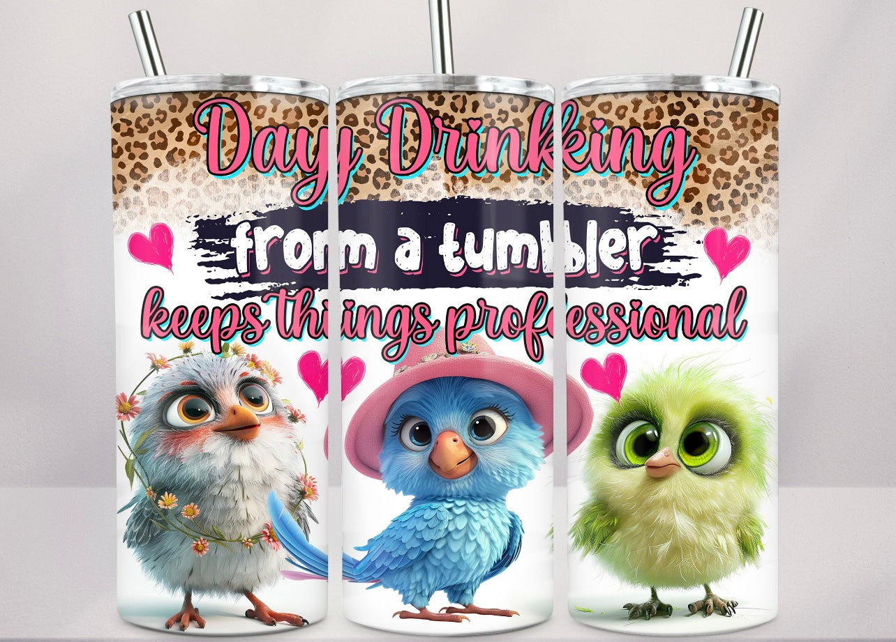 Spunky little bird tumblers