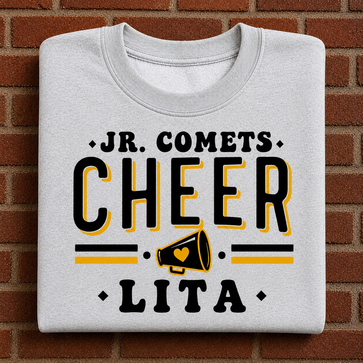 Personalize Jr Comets cheer ￼
