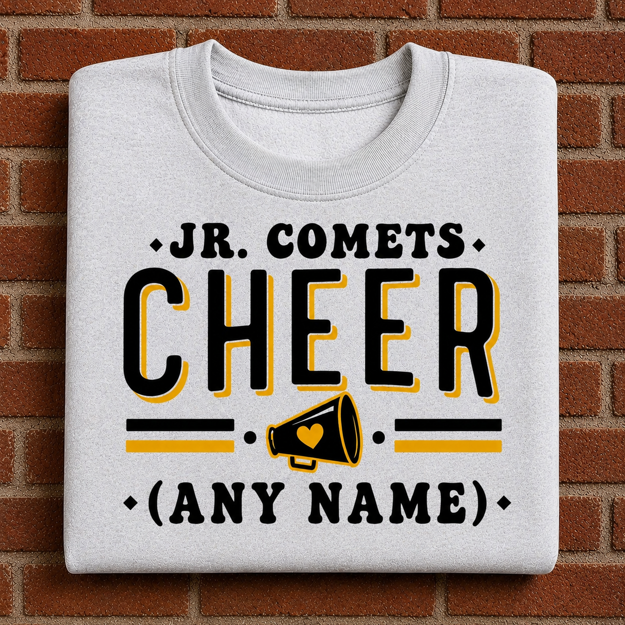 Personalize Jr Comets cheer ￼