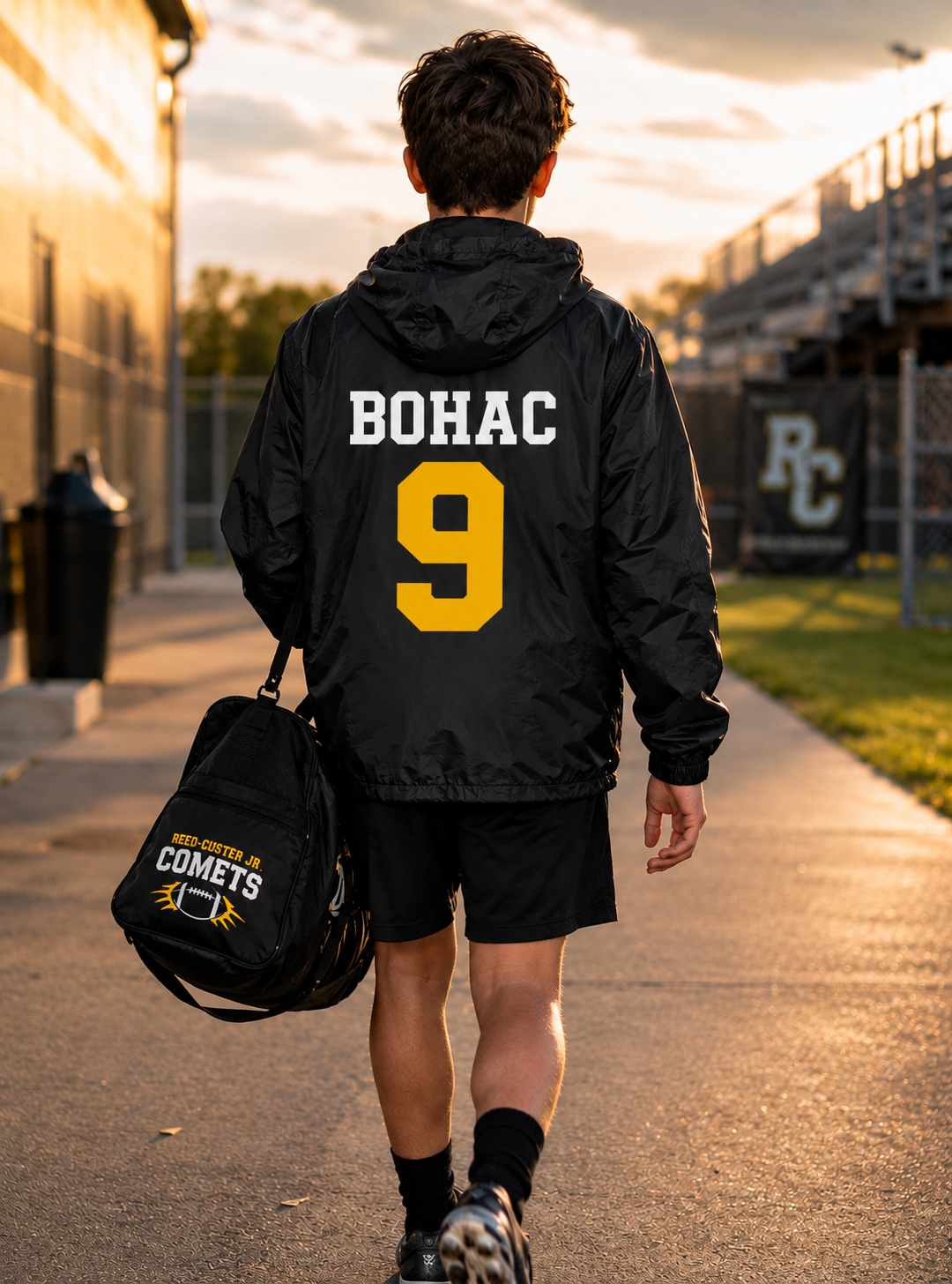 JR. COMETS football windbreaker ￼