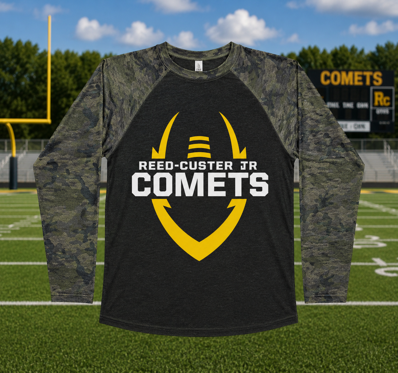 Reed-Custer Jr. Comets Long Sleeve – Camo Edition