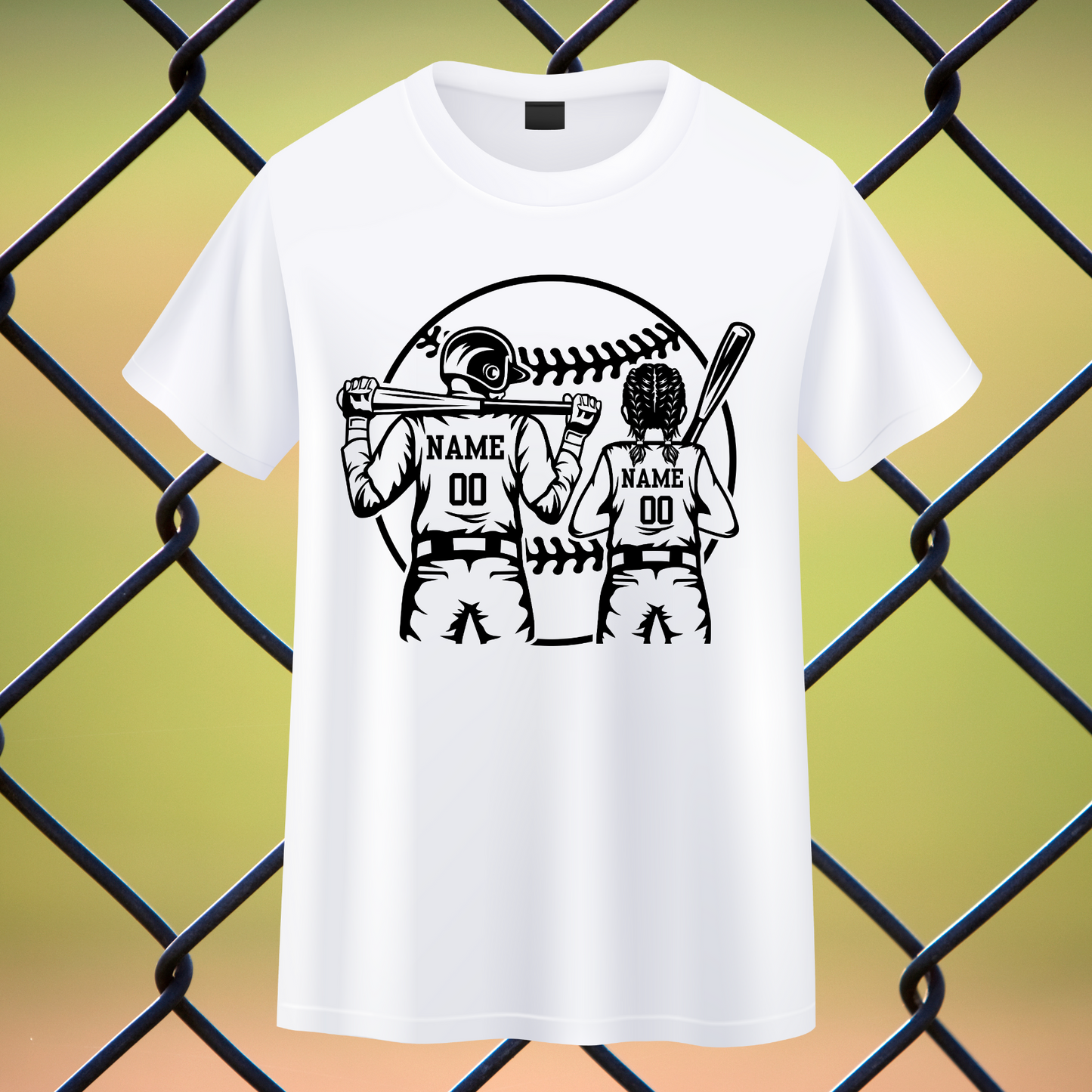 Personalize Baseball Softball player