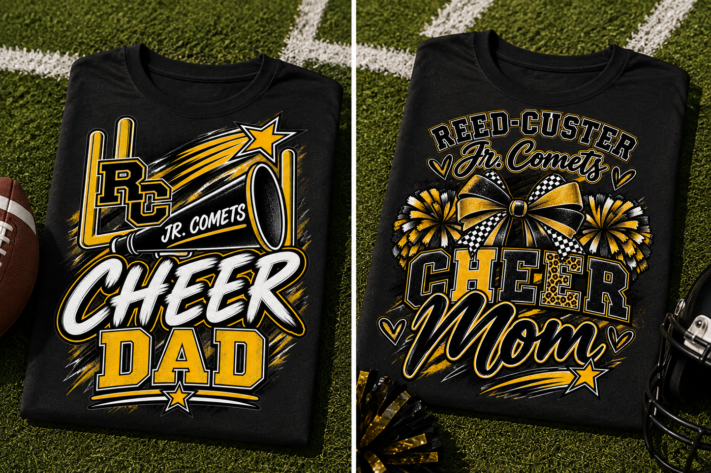 Cheer mom and dad T-shirts ￼